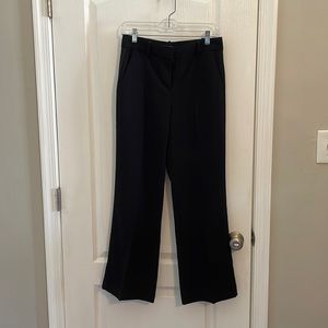 Wide leg trouser with a satin tuxedo stripe